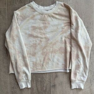 Cropped Tie-Dye Sweatshirt